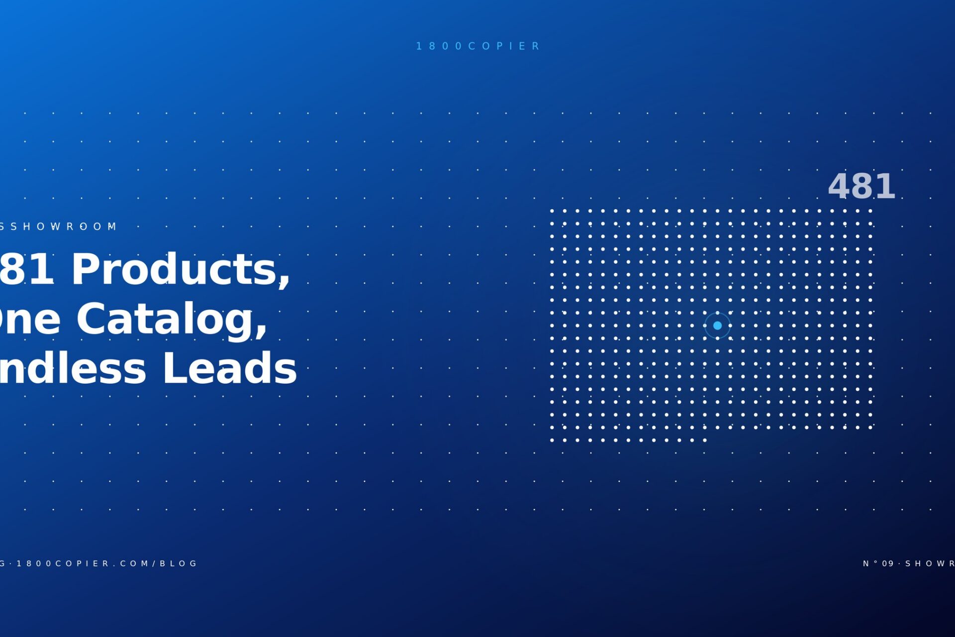481 Products, One Catalog: Turn Your Website Into a Copier Leads Machine